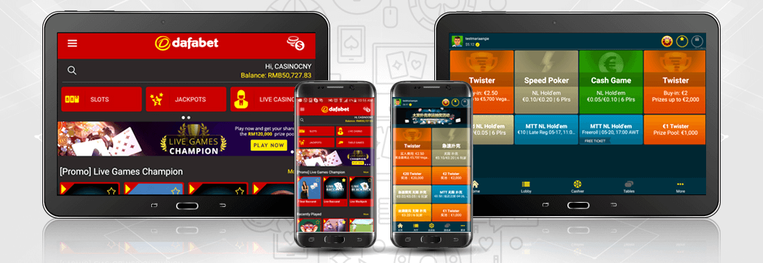 A Dafabet mobil app iOS és Android változatban érhető el