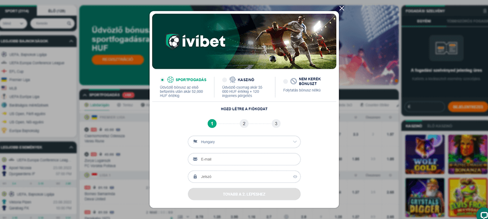 Ivibet regisztráció