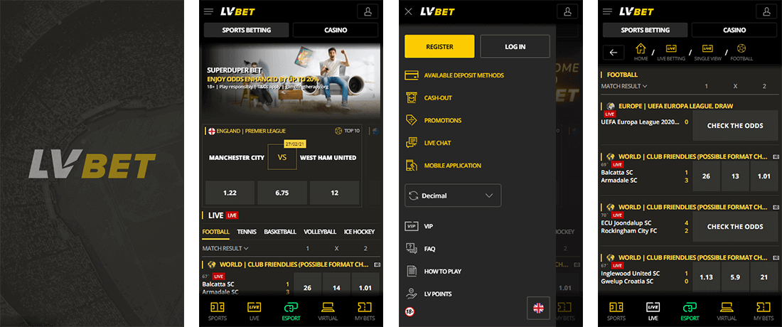 A LV BET fantasztikus mobilbarát weboldallal rendelkezik